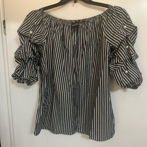 Coco Bianco Pearl Off the Shoulder Top